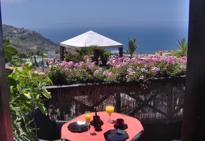 Ganze Wohnung, Ferienwohnung „Apartamentos Monasterio de San Antonio Nr. 7“ mit W-Lan, Balkon und Meerblick in El Amparo, Icod de los Vinos