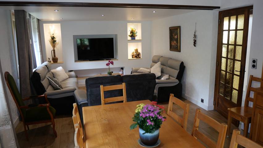 Chalet pour 10 personnes, avec balcon et jardin, animaux acceptés