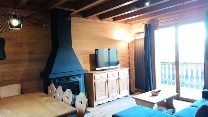 Location de vacances pour 7 personnes, avec balcon à Pra-Loup