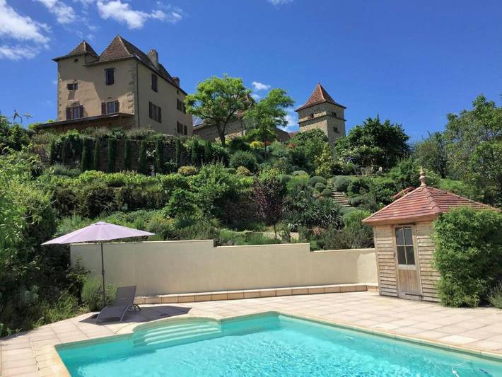 Maison d’hôte pour 2 personnes, avec Terrasse ainsi que Jardin et Piscine à Causse-et-Diège