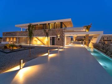 Ferienhaus für 6 Personen, mit Garten und Balkon sowie Meerblick in Lachania