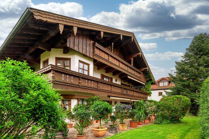 Ferienwohnung für 4 Personen, mit Balkon am Chiemsee