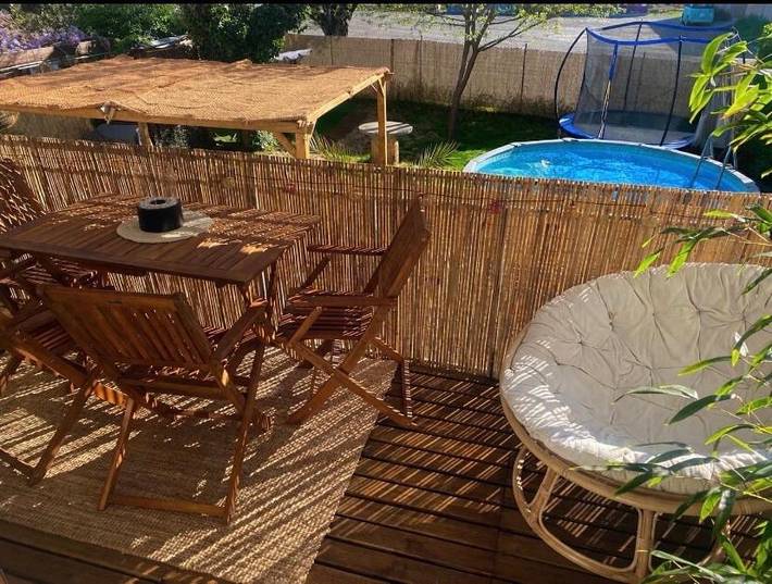 Appartement de vacances pour 7 personnes, avec piscine et jardin