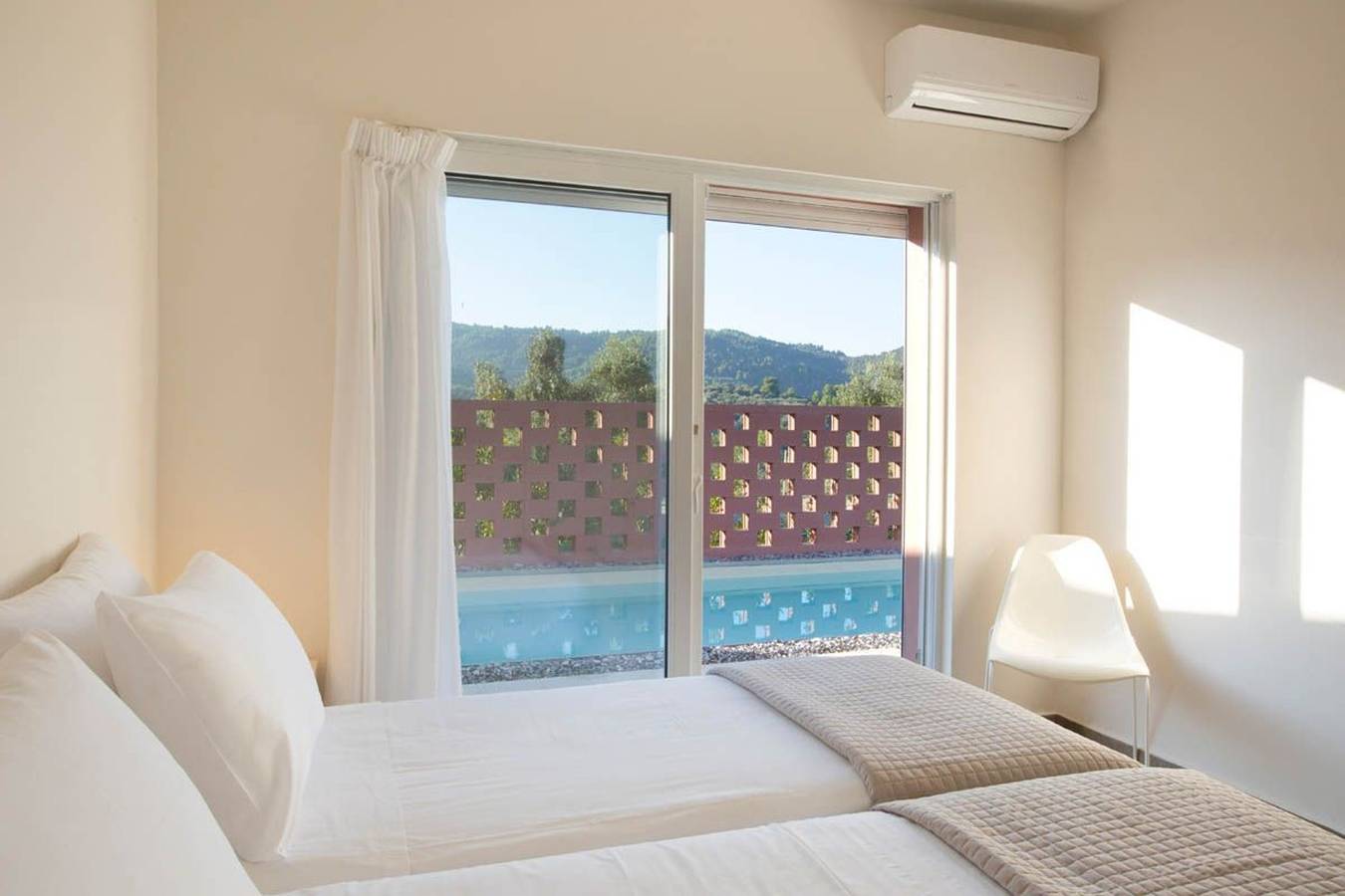 Villa per 4 persone con vista oceano in Eubea