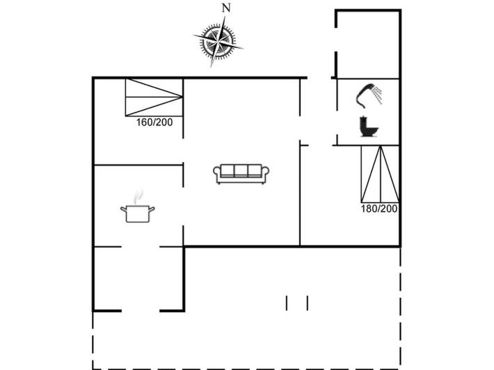 Ferienhaus für 4 Personen, mit Terrasse in Tisvilde - 2