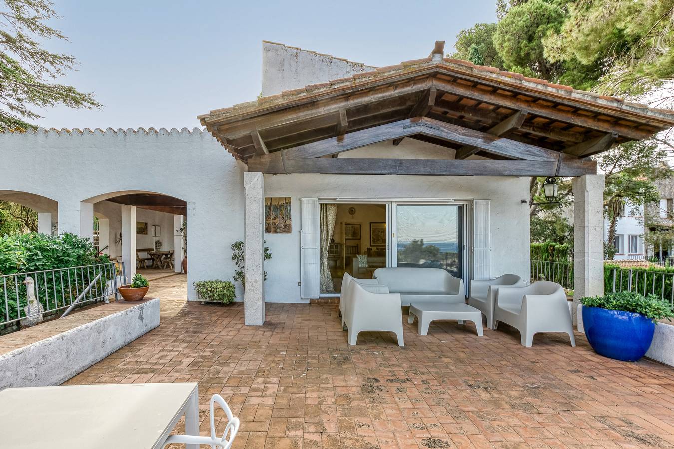 Villa 'Sant Genís' mit Meerblick, privatem Pool und Wlan in Platja Grifeu, Oberampurien