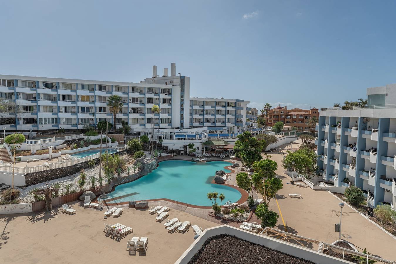 Studio entier, Studio de vacances 'Golf Del Sur' avec piscine partagée, balcon et Wi-Fi in Las Adelfas, San Miguel de Abona