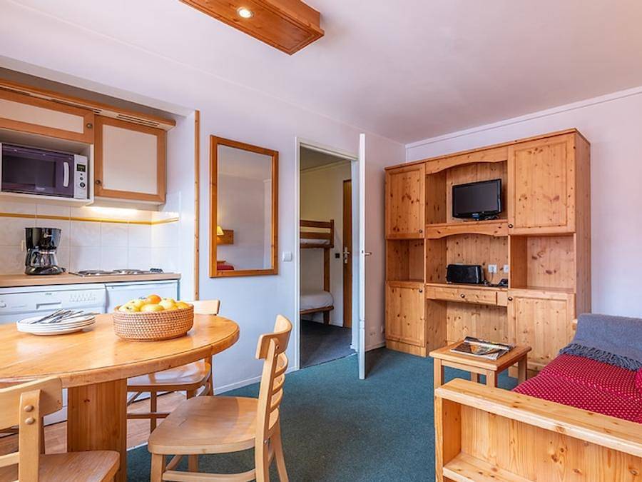 Pierre & Vacances Résidence Le Peillon - Studio 4 personen - Studio 4 personen - 1 slaapgedeelte - Uitzicht op de vallei in Méribel, Les Allues