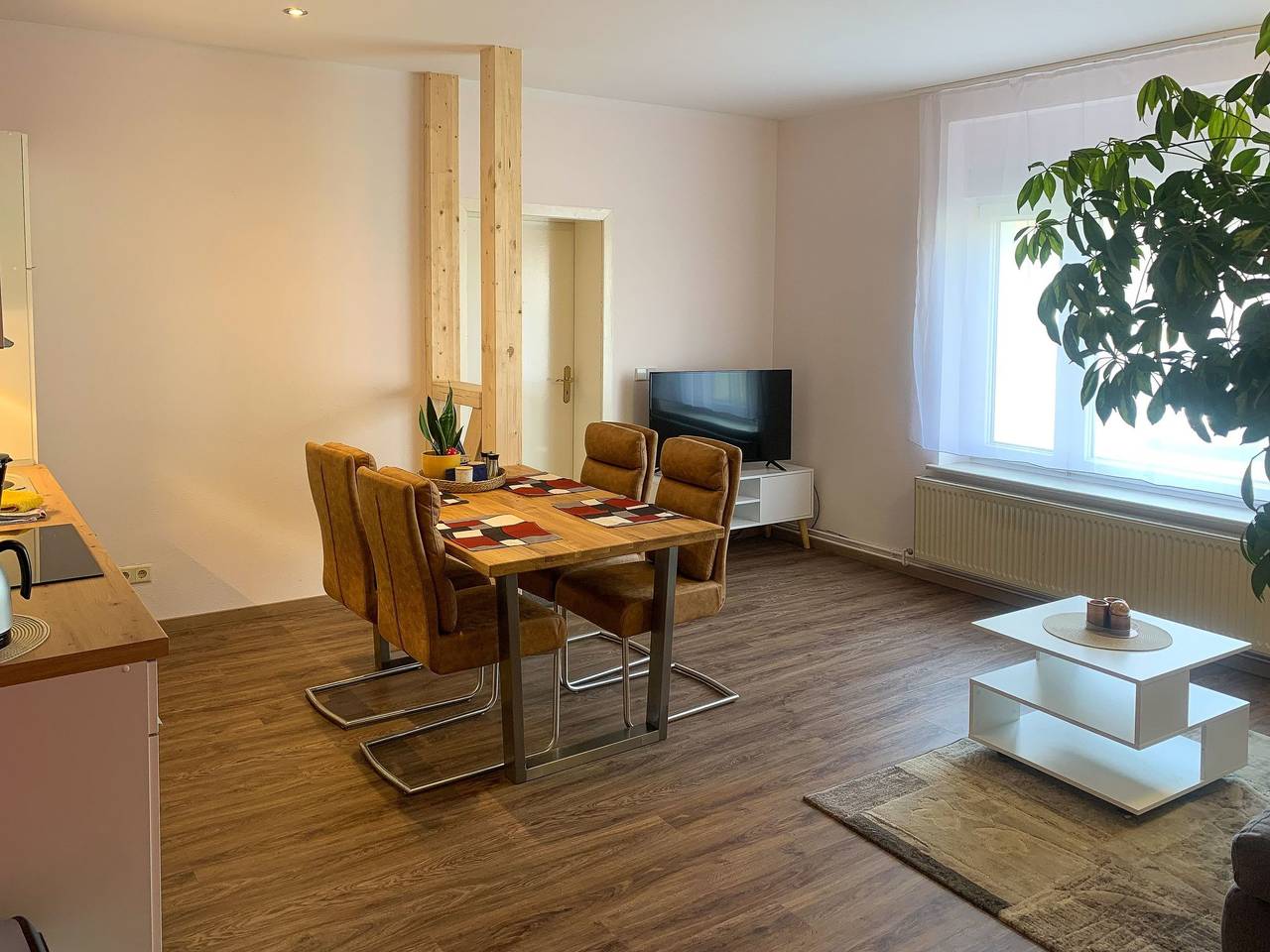 Ganze Wohnung, Top-moderne Ferienwohnung für 4 Personen mit Vollausstattung auf schönem, frühe in Schönewalde, Naturpark niederlausitzer heidelandschaft (Brandenburg)