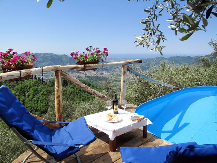 Ferienhaus mit Meerblick für 4 Personen, mit Garten und Ausblick sowie Terrasse in der Toskana - 3