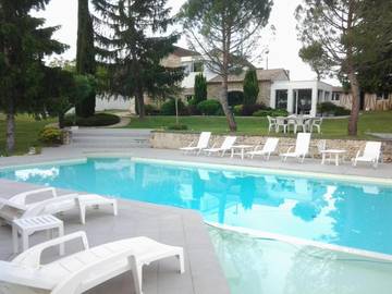 Cottage pour 6 personnes, avec piscine ainsi que vue et jardin à Calès (Midi-Pyrénées)