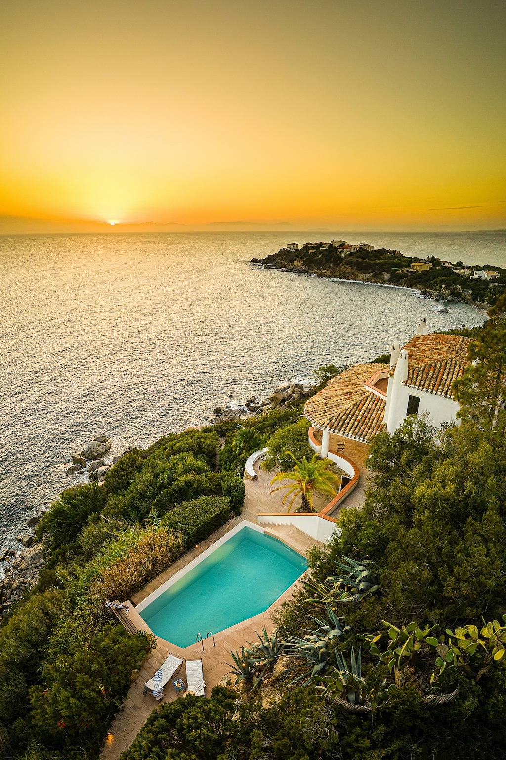Villa mit Infinity-Pool nahe Villasimius in Geremeas, Maracalagonis
