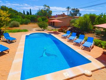 Villa in Es Llombards, Santanyí für 6 