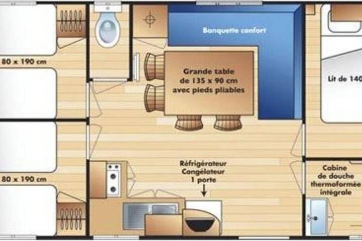 Mobil home pour 6 personnes - 1