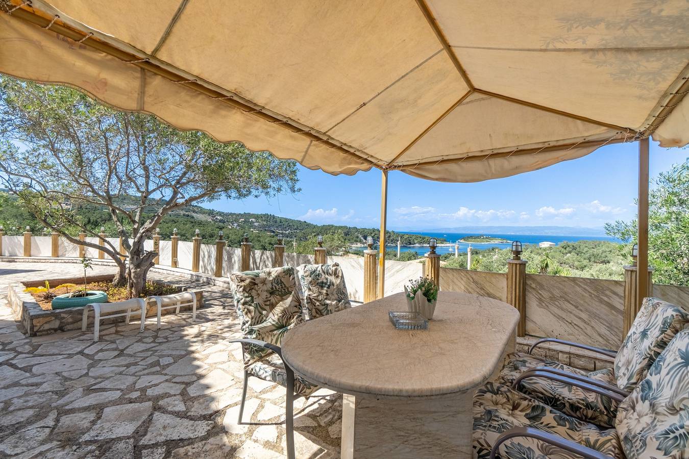 Finca 'Paco's Resort Luxury House 16' mit Meerblick, Wlan und Klimaanlage in Gaios, Paxos