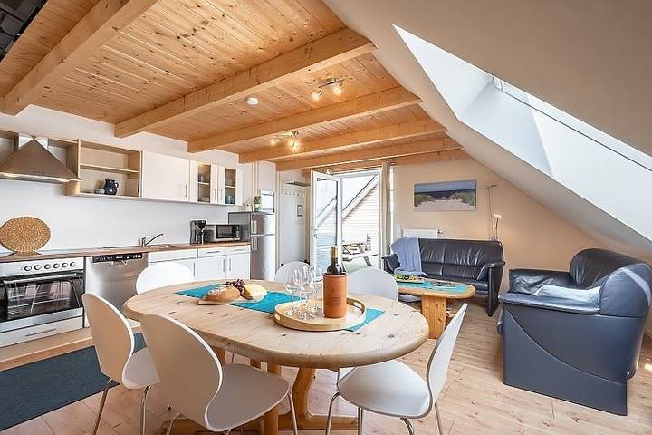 Ferienwohnung für 4 Personen, mit Garten und Sauna in Langholz
