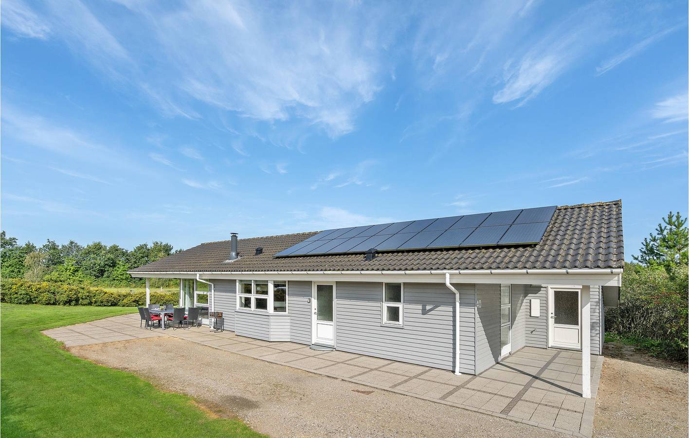 Vacation house for 6 people with hot tub in Hovborg, Vejen