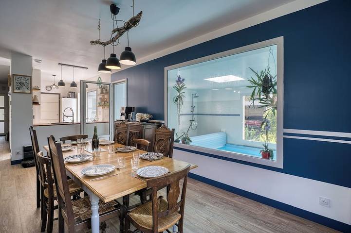 Maison de vacances pour 10 personnes, avec jardin, animaux acceptés