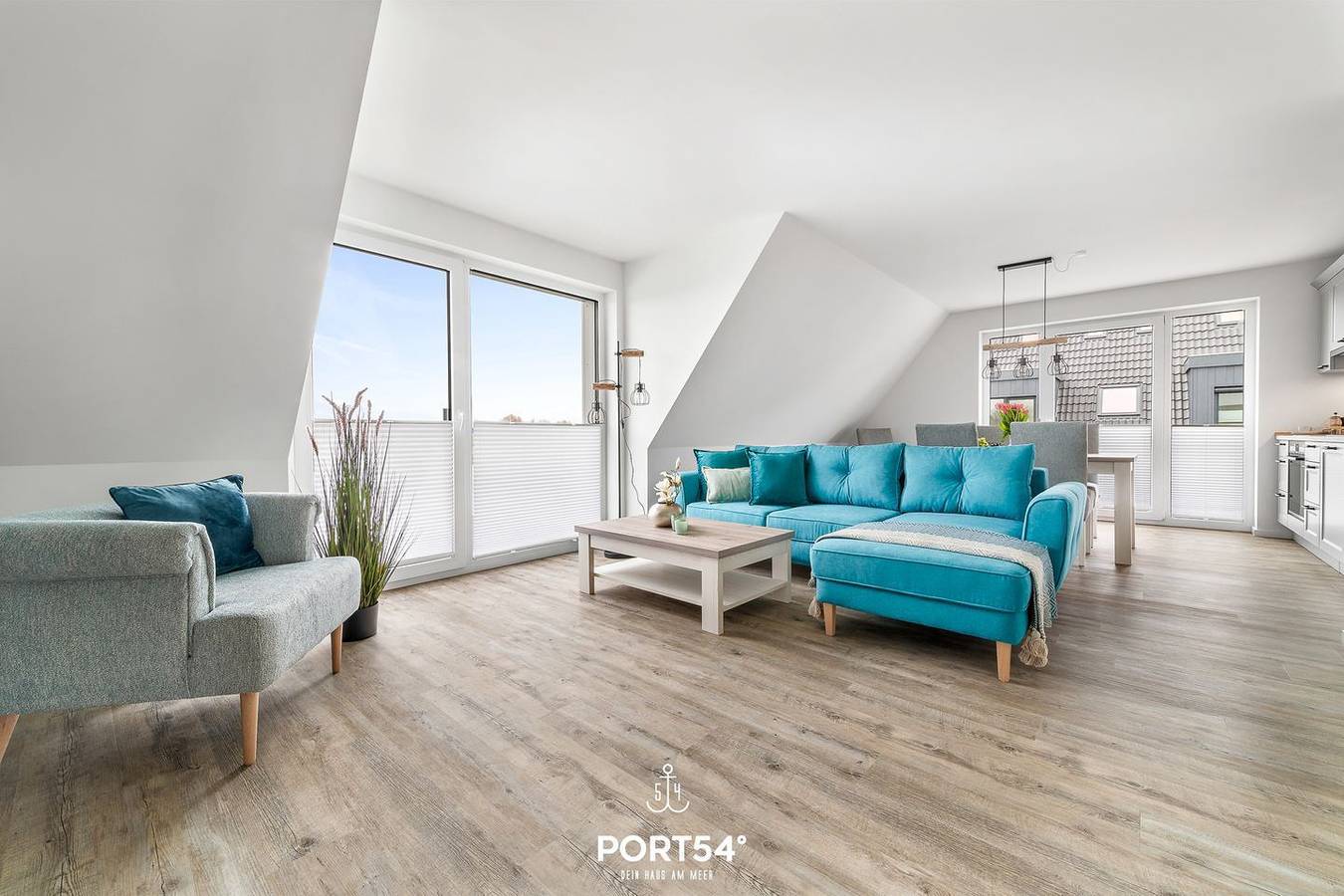 Ganze Wohnung, Küste 4 - Balkon mit Feldblick, Duschbad, 2 Schlafzimmer in Westerdeichstrich, Nordseeküste