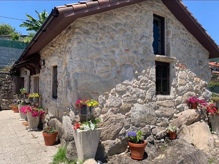Casa de vacaciones para 4 personas, con Terraza además de Jardín y Vistas en Moaña