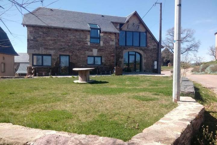 Maison de vacances pour 10 personnes, avec Terrasse ainsi que Jardin et Vue
