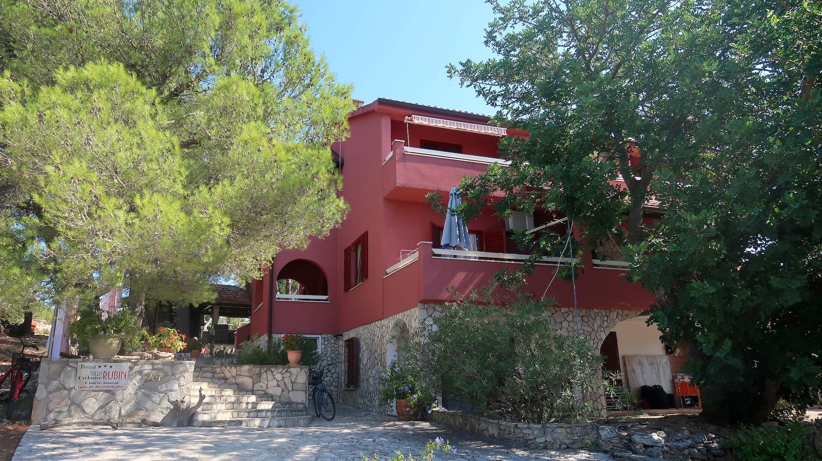 Ganze Wohnung, 2-Zimmer-Ferienwohnung mit Balkon und Meerblick Loviste, Peljesac A-22220-b in Dubrovnik-Neretva