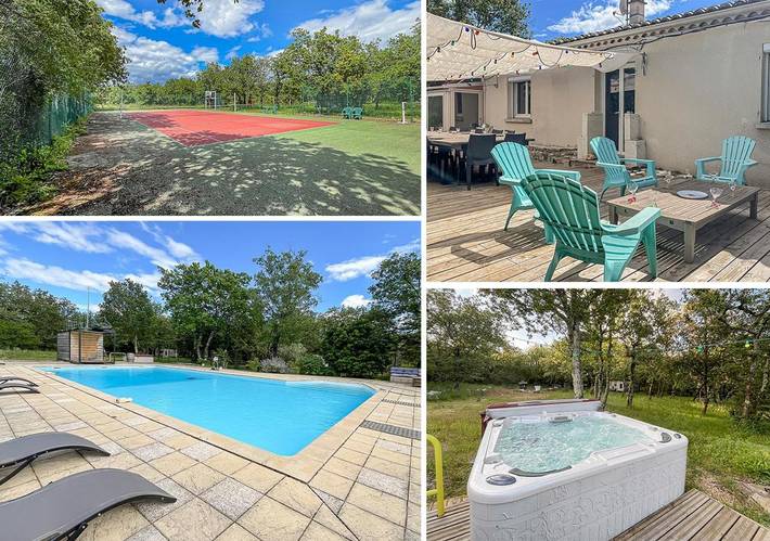 Location de vacances pour 14 personnes, avec piscine ainsi que jacuzzi et jardin à Gras - 3