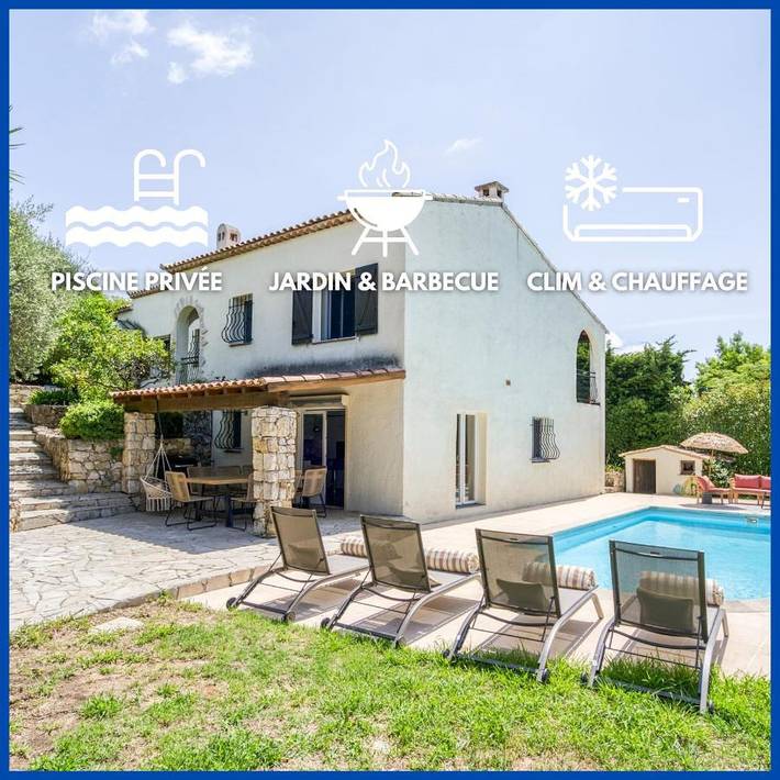 Villa für 10 Personen, mit Balkon und Terrasse sowie Garten und Pool