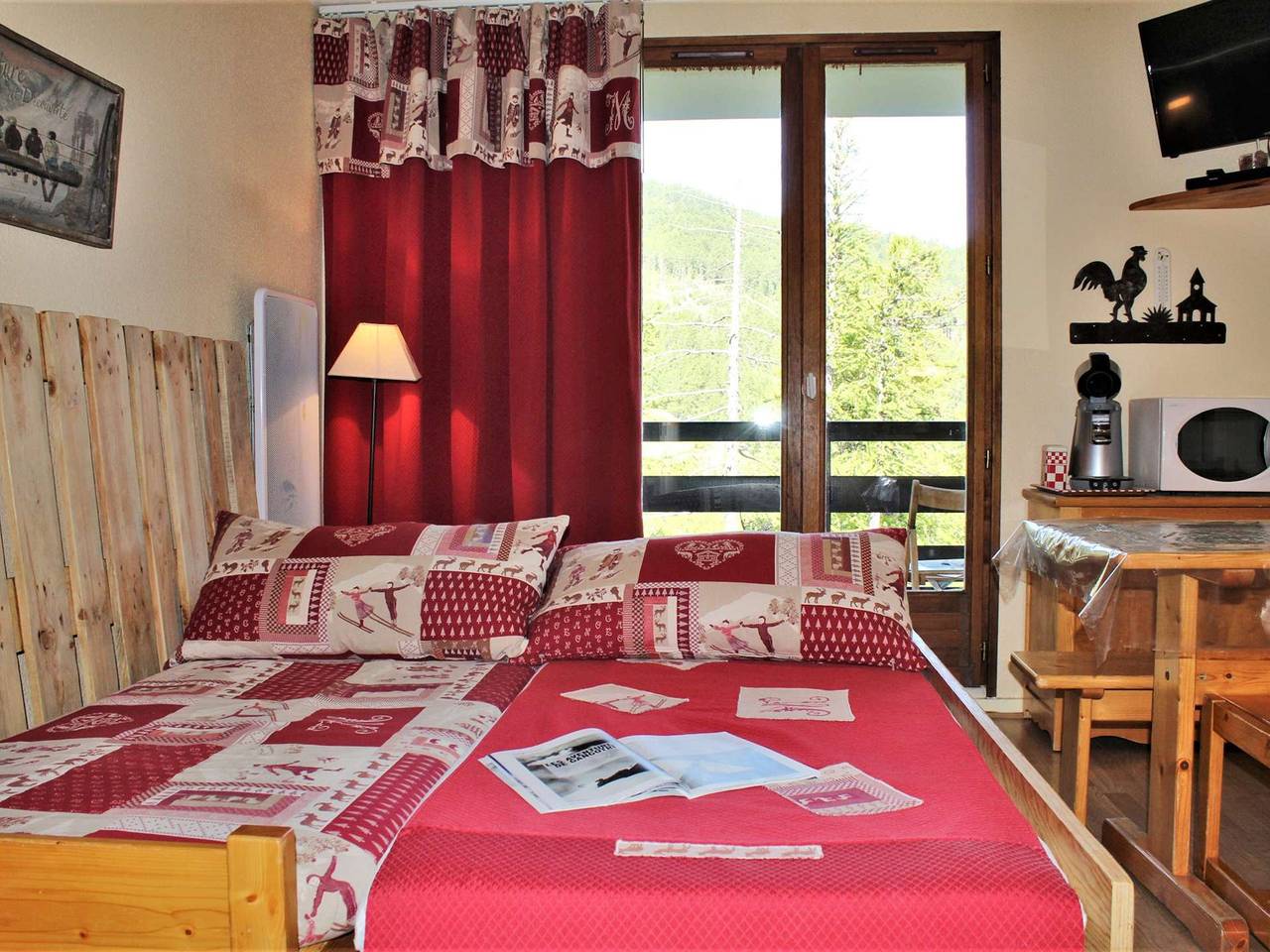 Appartement entier, Studio montagne 4 pers à Risoul, Proche commodités in Station de Risoul, Risoul