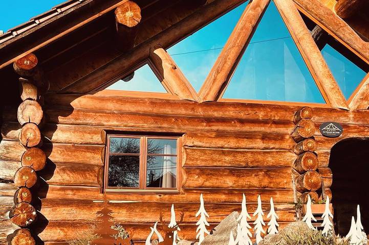 Chalet 5 étoiles en rondins avec Spa in Erckartswiller, Région de Saverne