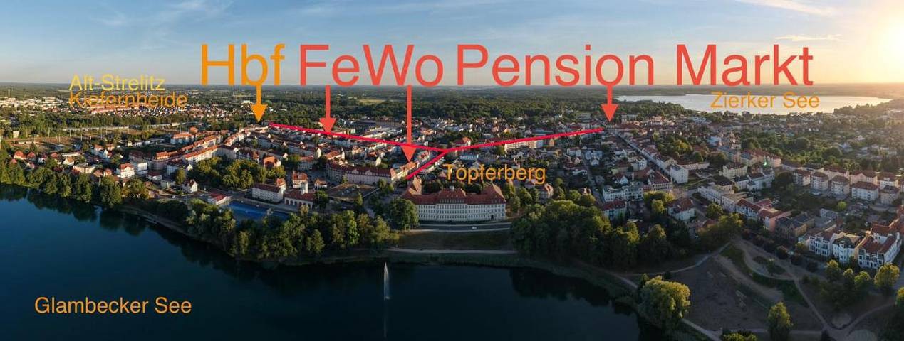 Ferienhaus für 2 Personen, mit Balkon und Terrasse sowie Ausblick und Seeblick in Neustrelitz - 3