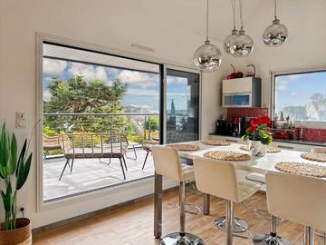Villa pour 6 personnes, avec balcon et vue dans le Golfe du Morbihan