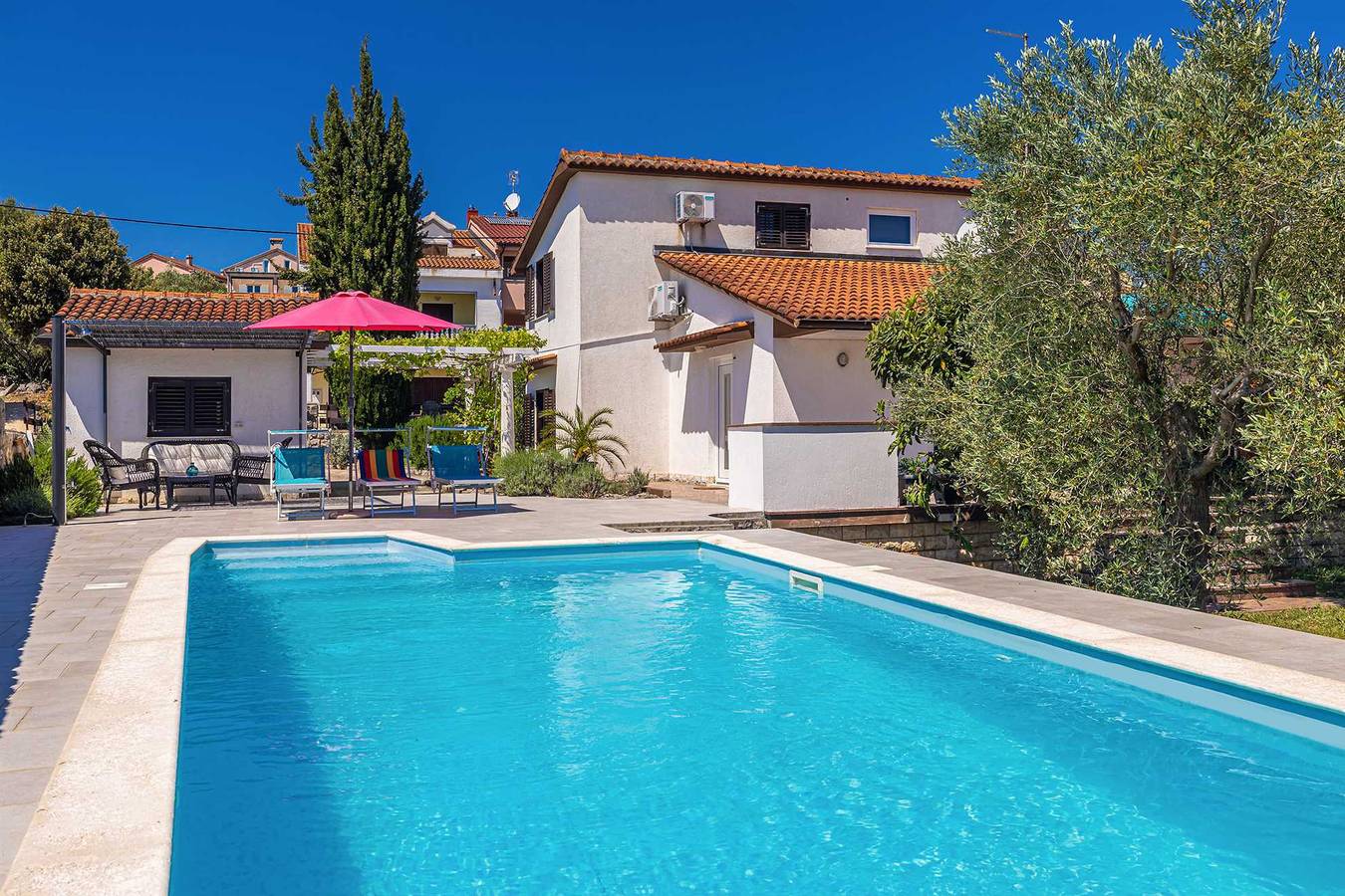 Ferienhaus Ledine mit Pool in Krk Stadt, Krk