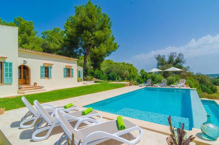 Finca für 5 Personen, mit Terrasse und Garten in Porreres