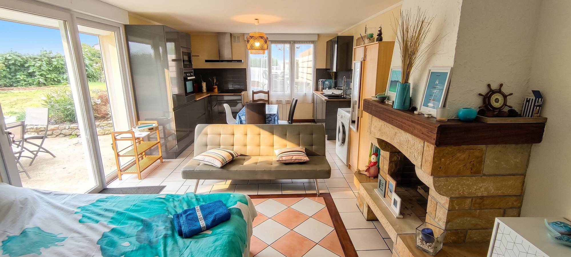 Estudio entero, Estudio cómodo en Flamanville - 35m² - Jardín privado in Flamanville, Côte de la Déroute