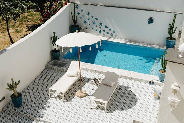 Maison d’hôte pour 3 personnes, avec vue ainsi que piscine et terrasse à Forio