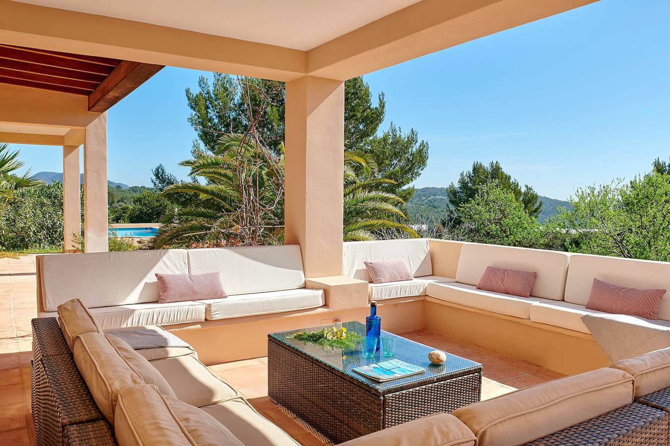 Villa 'Can Roca' with Sea Views, Wi-Fi and Air Conditioning in Es Cubells, Sant Josep de sa Talaia