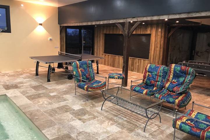 Maison de vacances pour 7 personnes, avec terrasse ainsi que jardin et piscine dans la Sarthe - 4