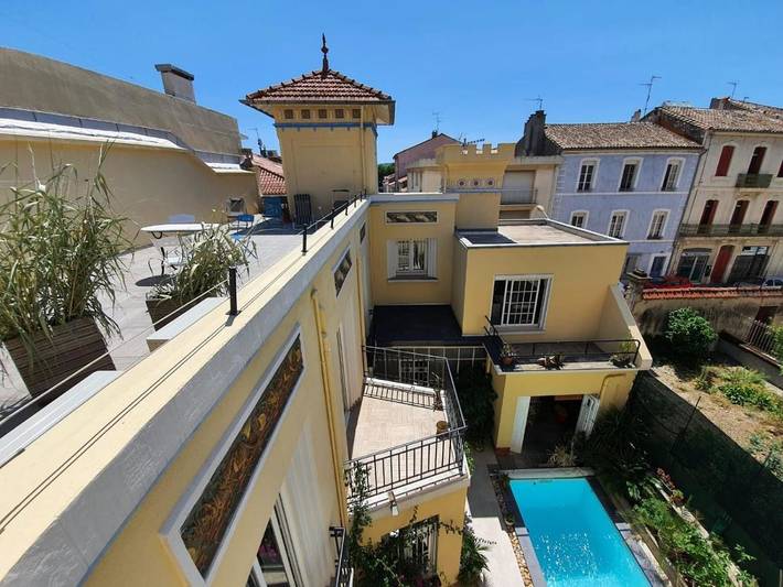 Chambre d’hôte pour 4 personnes, avec piscine et terrasse ainsi que vue et jardin, adapté aux familles à Narbonne - 4