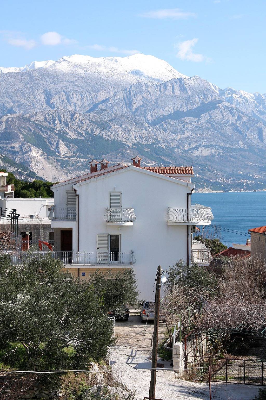 Cały apartament, Jednopokojowy apartament z tarasem i widokiem na morze Marusici, Omis A-962-d in Marusici, Żupania splicko-dalmatyńska