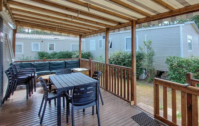 Mobil home pour 6 personnes, avec terrasse et jardin à Saint-Julien-en-Born - 2