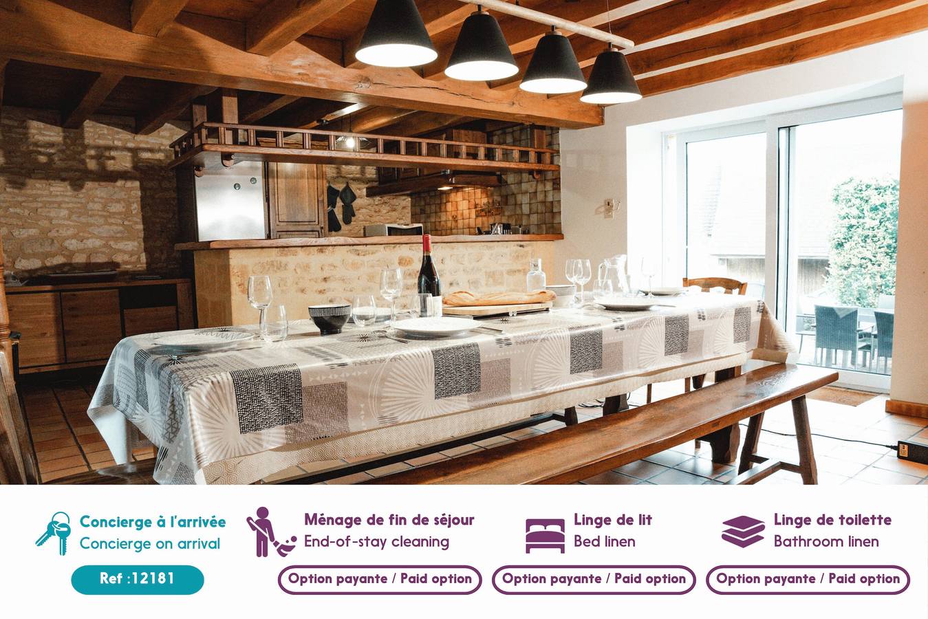 Grande maison pour 15 avec piscine et tennis in La Chapelle-Aubareil, Périgord Noir