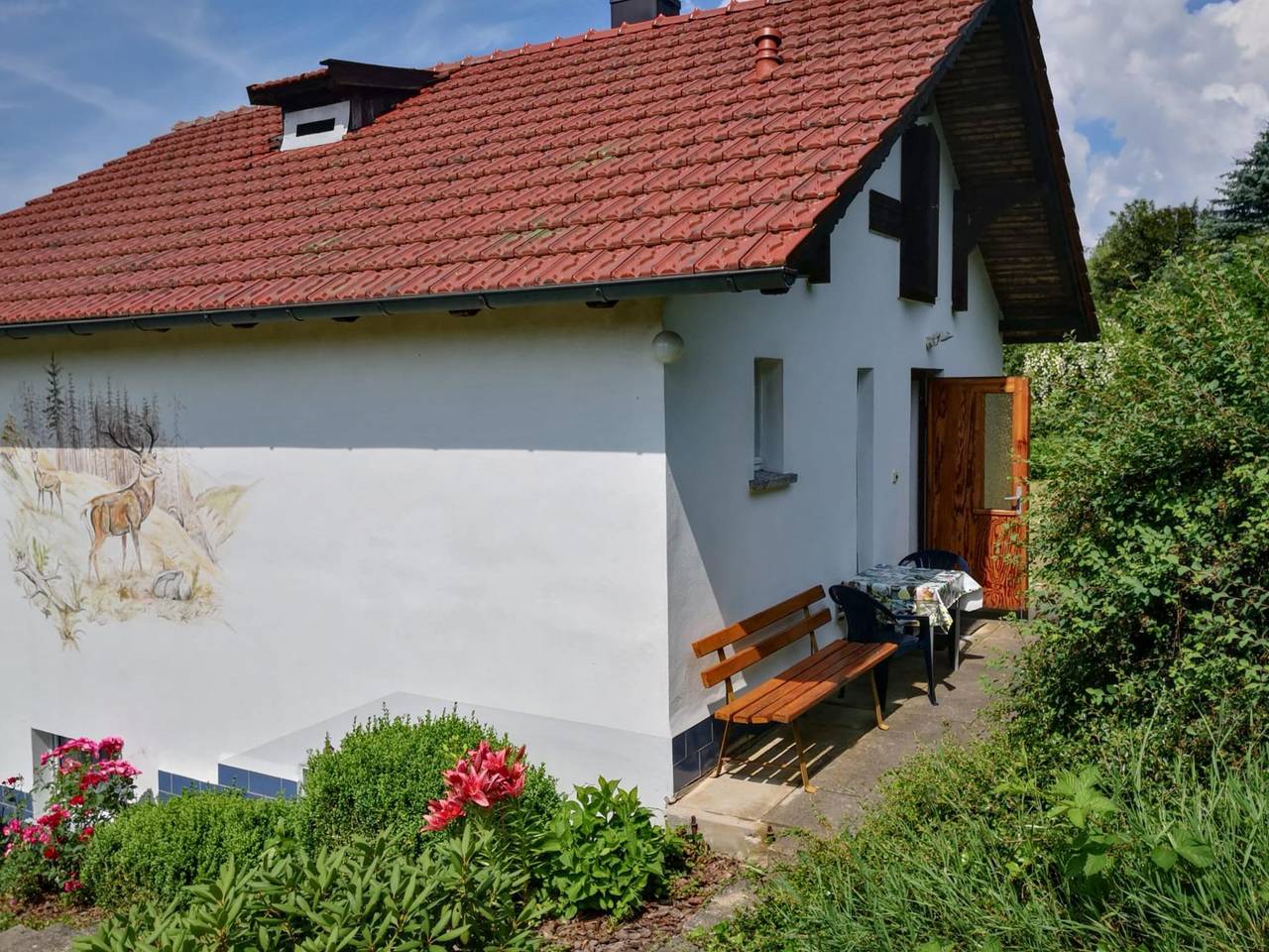 Ferienhaus mit Garten im Thüringer Wald in Nahetal-Waldau, Hildburghausen und Umgebung