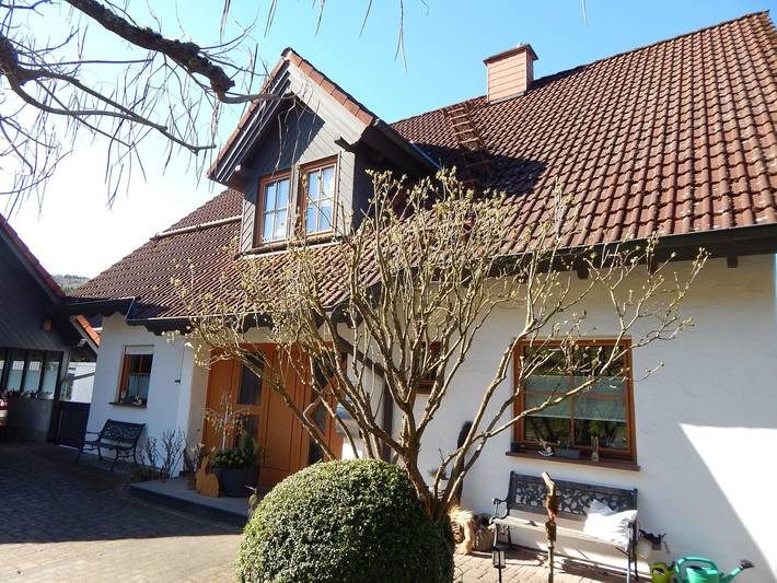 Ferienwohnung für 2 Personen, mit Balkon und Balkon/Terrasse sowie Terrasse und Garten im Spessart - 2