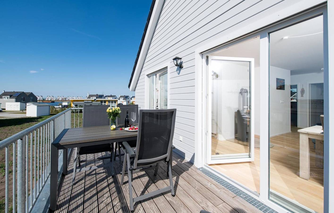 Ganze Ferienwohnung, Terrassenwohnung mit Meerblick, 500m zum Strand in Olpenitz, Kappeln