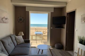 Gîte pour 5 personnes, avec balcon dans Plage Centrale (Valras-Plage)