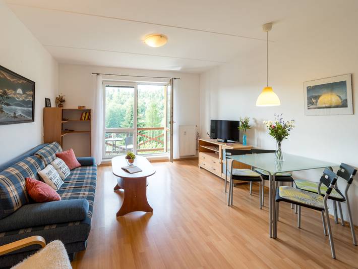 Apartament wakacyjny dla 4 osób, z balkon w Jańskie Łaźnie
