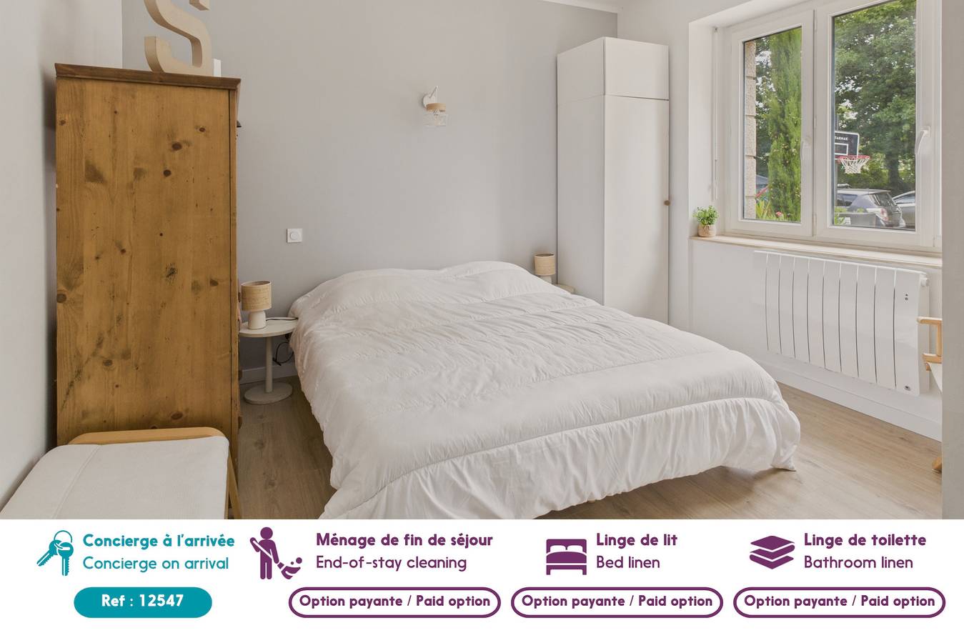 Apartamento entero, Dépendance 2 adultes 2 enfants - avec jardin in Fouesnant, Côte de Cornouaille