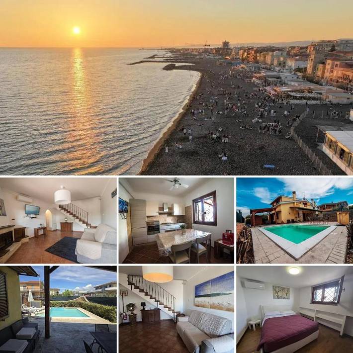 Villa per 8 persone, con idromassaggio e piscina nonché giardino a Ladispoli