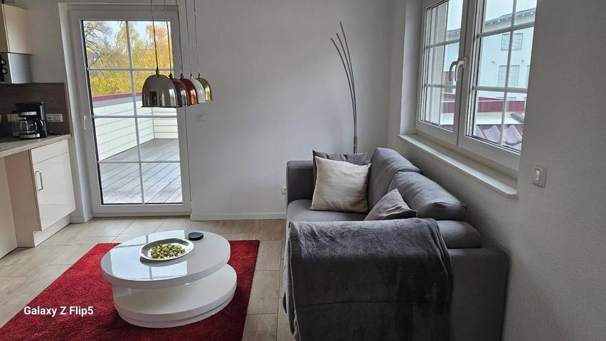Ferienwohnung für 2 Personen, mit Balkon und Terrasse sowie Garten und Ausblick in Steinheim
